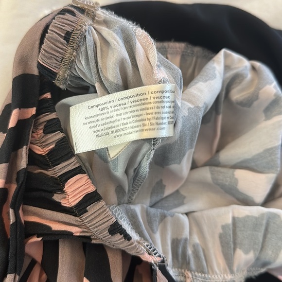 Malai Amal Leopard Print Maxi Dress small pink and brown multi-way - Picture 9 of 9